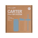 Fellow Carter Move Mug 3-in-1 Tazza da viaggio con 3 coperchi 473 ml blu polvere