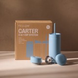 Fellow Carter Move Mug 3-in-1 Tazza da viaggio con 3 coperchi 473 ml blu polvere
