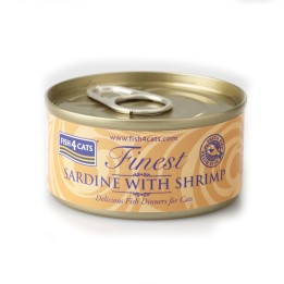FISH4CATS Sardina con gamberetti - cibo umido per gatti - 70g