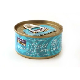 FISH4CATS Filetto di tonno con granchio - cibo umido per gatti - 70g