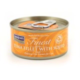 FISH4CATS Filetto di tonno con calamaro - cibo umido per gatti - 70g
