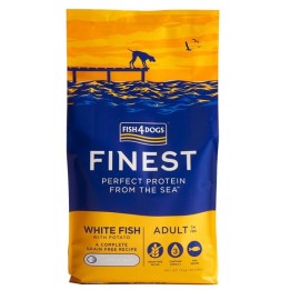 FISH4DOGS Finest Pesce bianco dell'oceano M/L - cibo secco per cani - 12kg