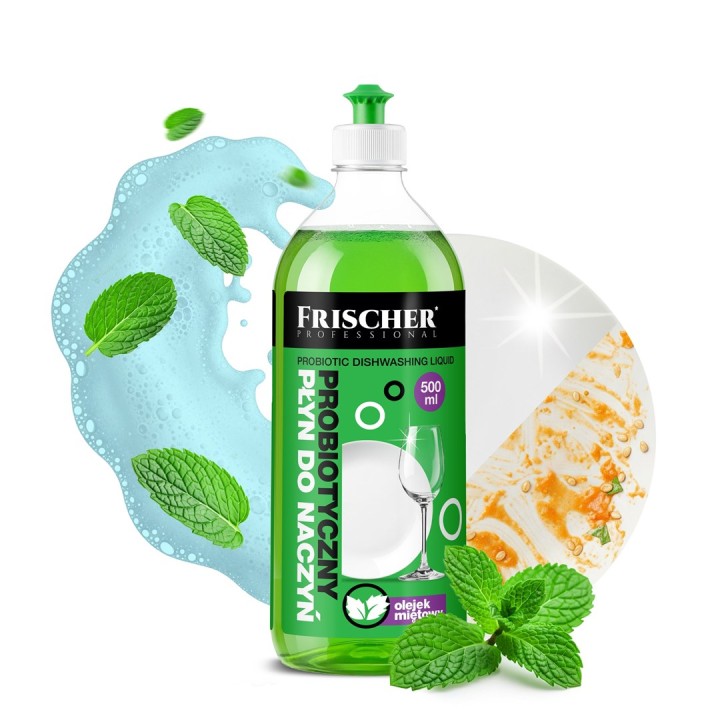 Frischer Detersivo per piatti con olio di menta piperita 500 ml