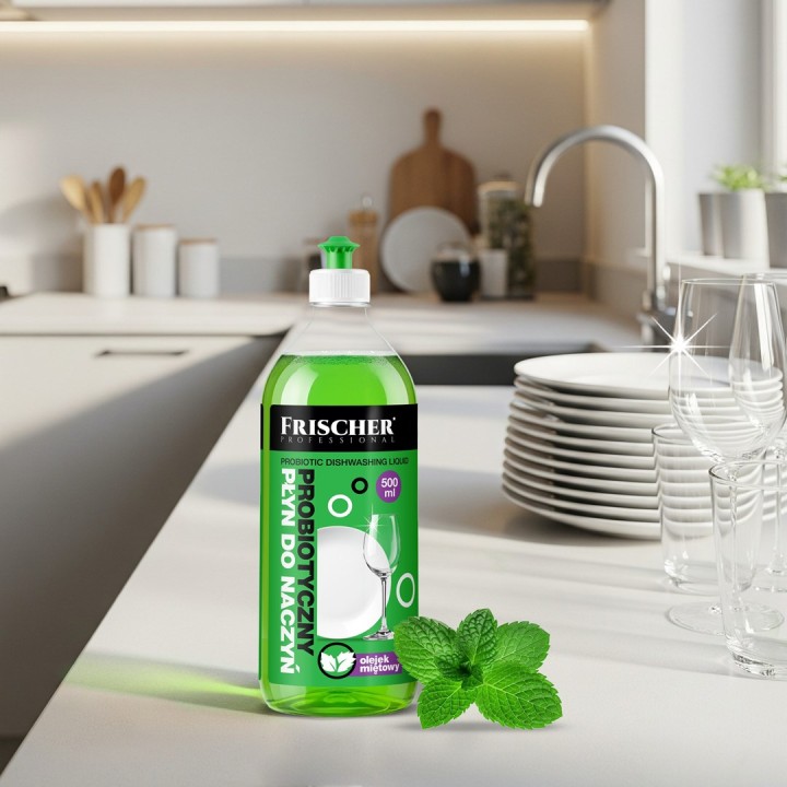 Frischer Detersivo per piatti con olio di menta piperita 500 ml