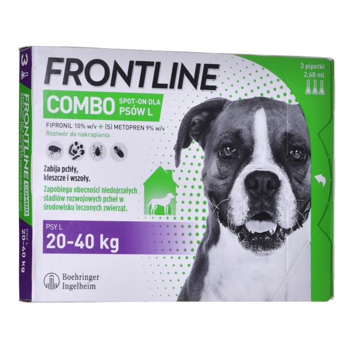 Frontline Combo Spot-on L - Gocce antiparassitarie per cani - 3 x 2 68 ml