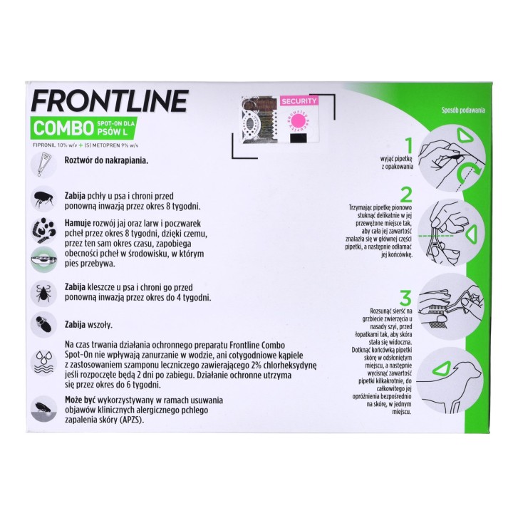 Frontline Combo Spot-on L - Gocce antiparassitarie per cani - 3 x 2 68 ml