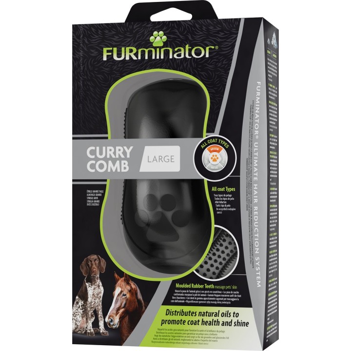 FURminator - spazzola in gomma per cani e cavalli - L