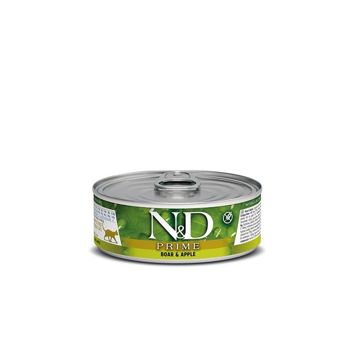 FARMINA N&D CAT PRIME CINGHIALE & MELA 70g