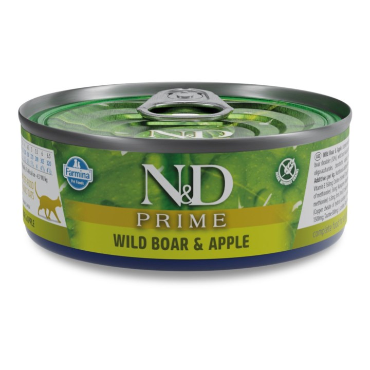 FARMINA N&D CAT PRIME CINGHIALE & MELA 70g