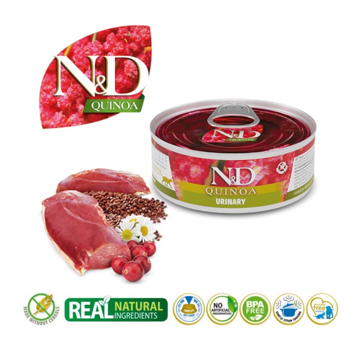 FARMINA N&D CAT Quinoa Urinario Adult - cibo umido per gatti - 80g