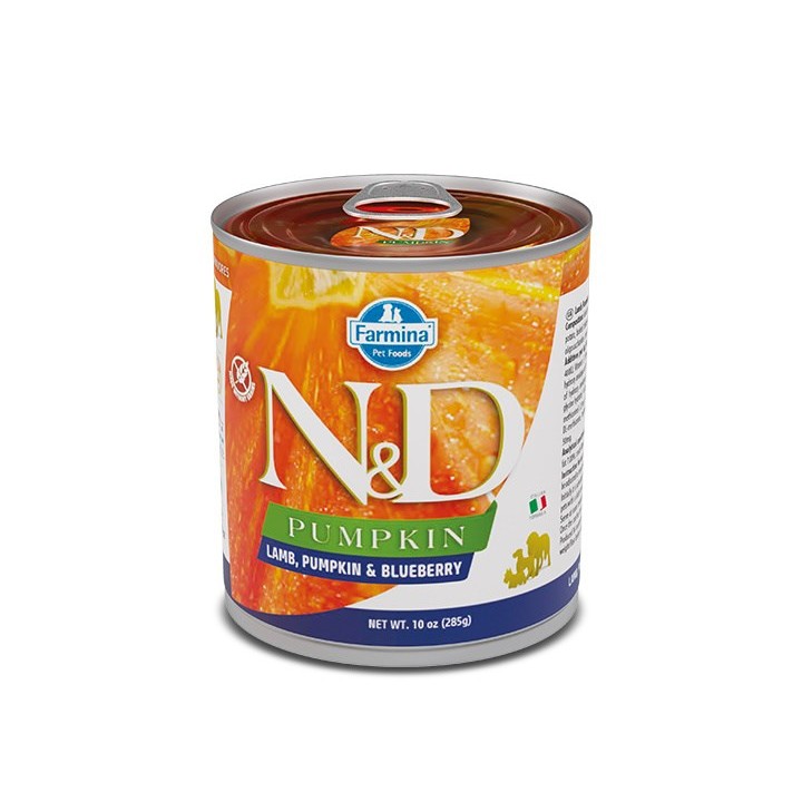 FARMINA N&D CANE AGNELLO&ZUCCA&MIRTILLO ADULT 285g