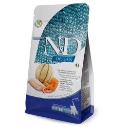 FARMINA N&D Oceano Gatto Merluzzo Gambero Zucca e Melone Cantalupo Gattino - cibo secco per gatti - 1.5 kg