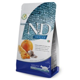 FARMINA N&D Oceano Aringa Zucca&Arancia Adulto - cibo secco per gatti - 1 5 kg