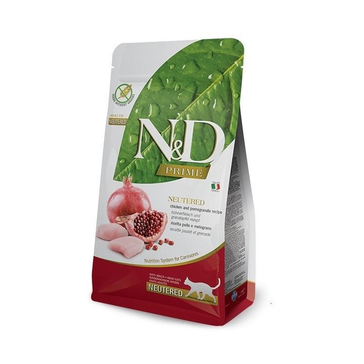 FARMINA N&D Prime Sterilizzato Pollo e Melagrana Adult - cibo secco per gatti - 5 kg
