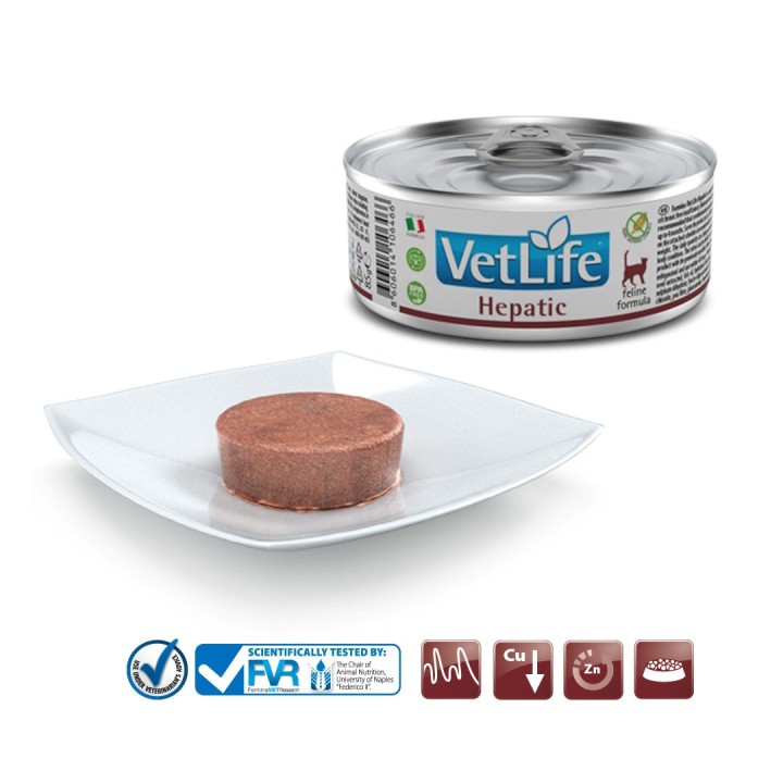 FARMINA Vet Life Natural Diet Cat Epatico - cibo umido per gatti - 85 g