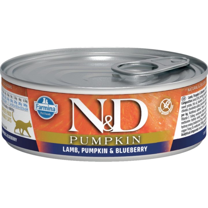 Farmina N&D Gatto agnello & zucca & mirtillo 70g