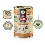 FOLK Tradizionale festino di coniglio polacco - cibo umido per cani - 400g