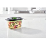 FoodSaver FFC022X contenitore conservazione alimenti scatola ovale 1.2 L nero trasparente 1 pezzo