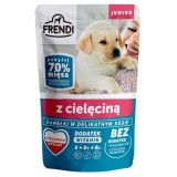 FRENDI Junior Pezzi in salsa delicata con vitello - Cibo umido per cani - 100 g