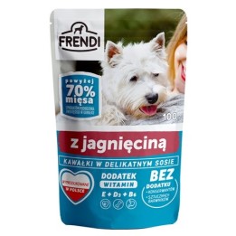 FRENDI Pezzi in salsa delicata con agnello - Cibo umido per cani - 100 g