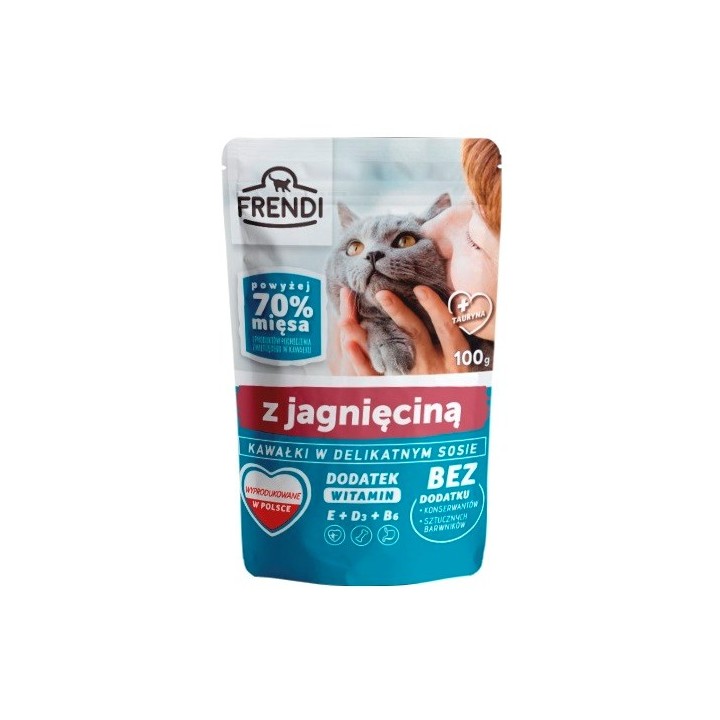FRENDI Pezzi in salsa di agnello - cibo umido per gatti - 100 g