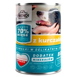 FRENDI con bocconcini di pollo in salsa delicata - cibo umido per cani - 400g