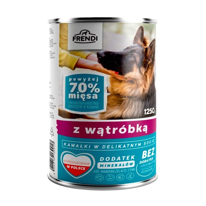 FRENDI con bocconcini di fegato in salsa delicata - cibo umido per cani - 1250g