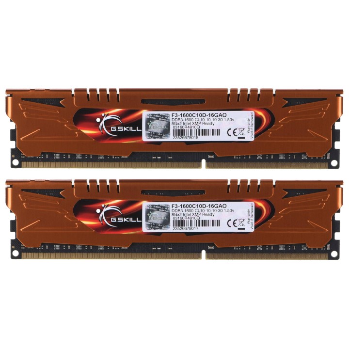 Kit modulo memoria G.Skill 16GB PC3-12800 2 x 8 GB DDR3 1600 MHz