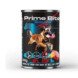 PRIME BITE Monoprotein Manzo con carote - cibo umido per cani - 400g