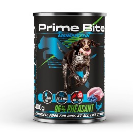 PRIME BITE Monoprotein Fagiano con bacche - cibo umido per cani - 400g
