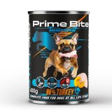PRIME BITE Monoprotein Tacchino con zucca - cibo umido per cani - 400g