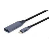 Cablexpert A-USB3C-HDMI-01 adattatore cavo video 0.15 m USB Type-C grigio
