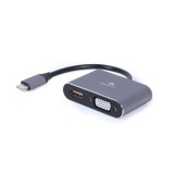 Cablexpert A-USB3C-HDMIVGA-01 USB adattatore grafico grigio