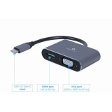 Cablexpert A-USB3C-HDMIVGA-01 USB adattatore grafico grigio