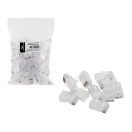 Cablexpert PLUG3UP6/100 connettore a filo 1 trasparente