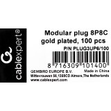 Cablexpert PLUG3UP6/100 connettore a filo 1 trasparente