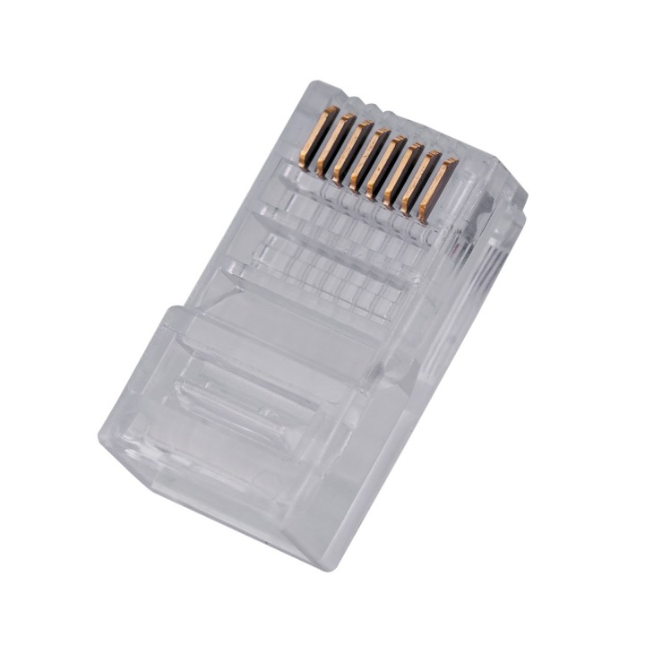 Cablexpert PLUG3UP6/100 connettore a filo 1 trasparente