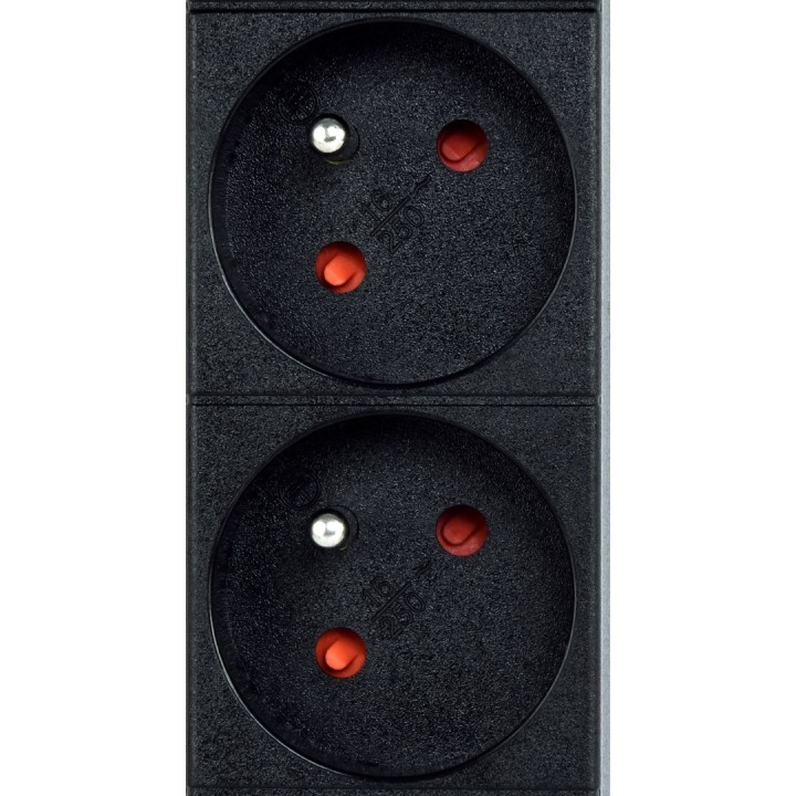 EnerGenie EG-PDU-9F2F Unità di distribuzione dell'alimentazione (PDU) 10 pezzi prese C13 spina 1U 16A C20 cavo 2 m nero