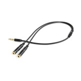 Gembird Adattatore audio microfono 3.5mm mini Jack/4PIN/0 cavo audio 0.2 m 2 x 3.5mm nero