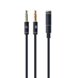 Gembird Adattatore audio stereo 3.5mm mini Jack/4PIN cavo audio 0.2 m 2 x 3.5mm nero