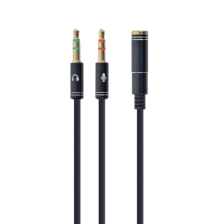 Gembird Adattatore audio stereo 3.5mm mini Jack/4PIN cavo audio 0.2 m 2 x 3.5mm nero