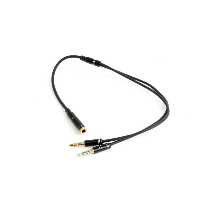 Gembird Adattatore audio stereo 3.5mm mini Jack/4PIN cavo audio 0.2 m 2 x 3.5mm nero