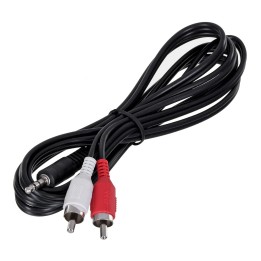 Gembird 1.5m 3.5mm/2xRCA M/M cavo audio nero rosso bianco