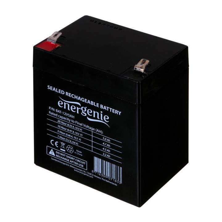 Gembird 12V 5Ah Batteria al piombo sigillata (VRLA)