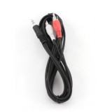Gembird 2.5m 3.5mm/2xRCA M/M cavo audio nero rosso bianco