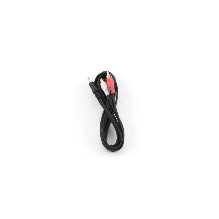 Gembird 2.5m 3.5mm/2xRCA M/M cavo audio nero rosso bianco