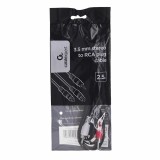 Gembird 2.5m 3.5mm/2xRCA M/M cavo audio nero rosso bianco