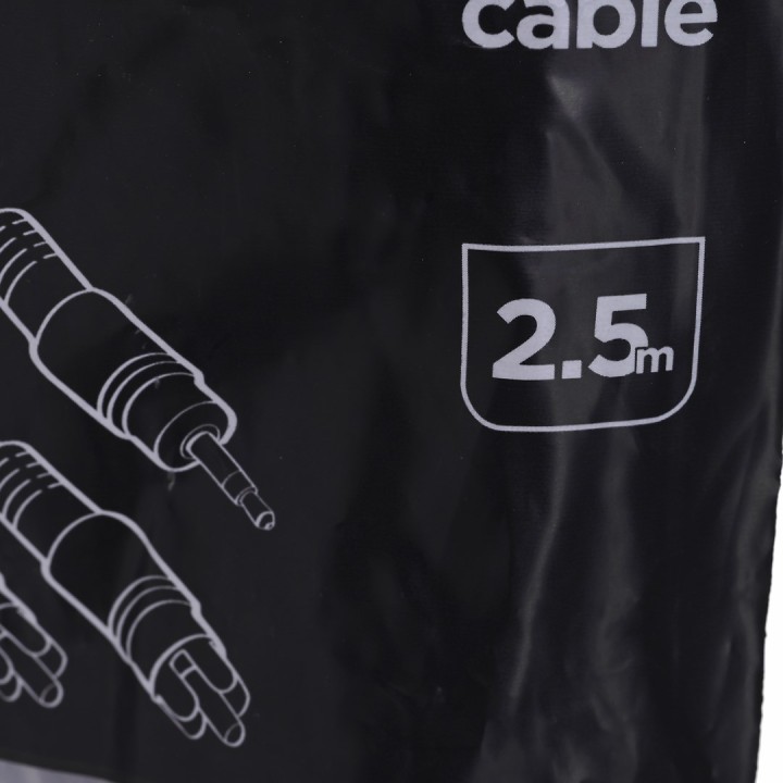Gembird 2.5m 3.5mm/2xRCA M/M cavo audio nero rosso bianco