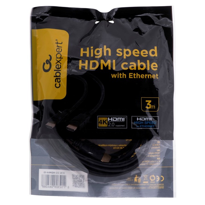 Gembird 3m HDMI M/M HDMI cavo HDMI Tipo A (Standard) nero