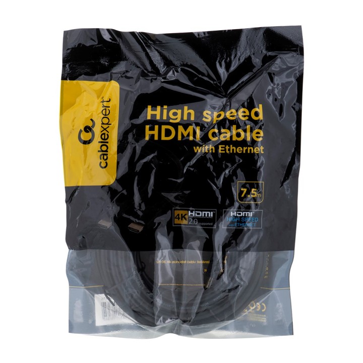Cavo Gembird 7.5m HDMI M/M HDMI HDMI Type A (Standard) nero